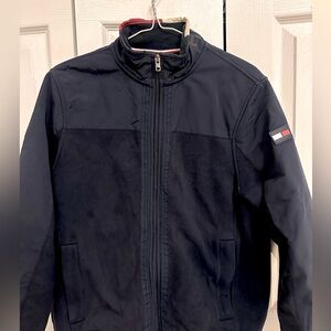 Veste Tommy Hilfiger navy, taille S, top état, style casual-chic!